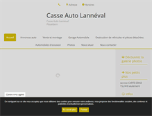 Tablet Screenshot of casse-auto-lanneval.com